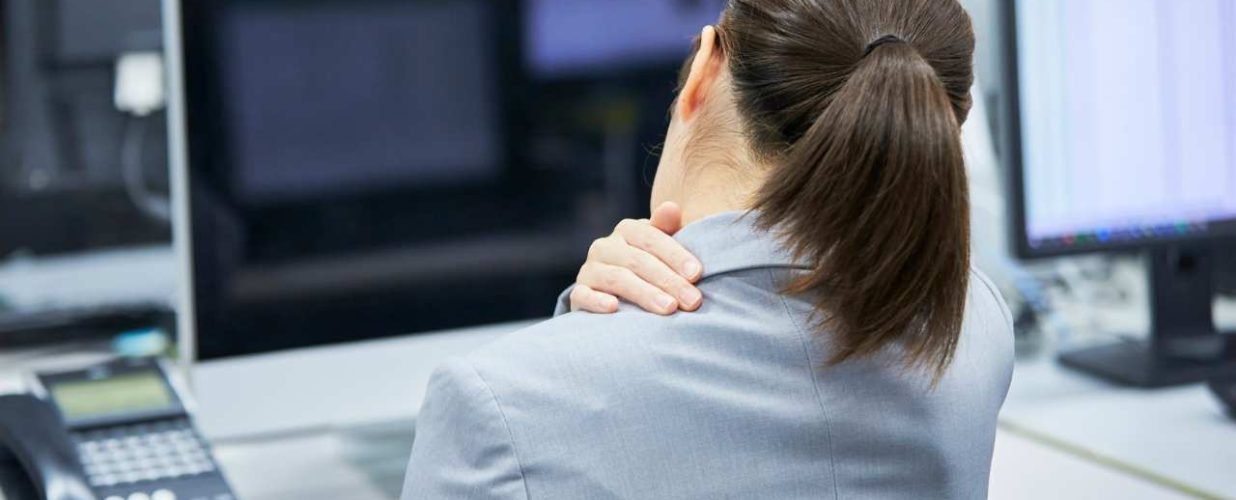 Neck pain while working